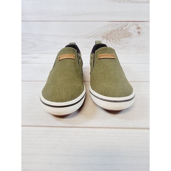 Xtratuf Mens Sharkbyte Green XSB-300 Canvas Boat Shoes Size 7. 5 - Picture 2 of 13